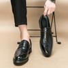 Brogue New Men's Business  Brand Leather Shoes Casual Driving  Fashion Work Designer Gentleman Wedding Party Strolling Shoes