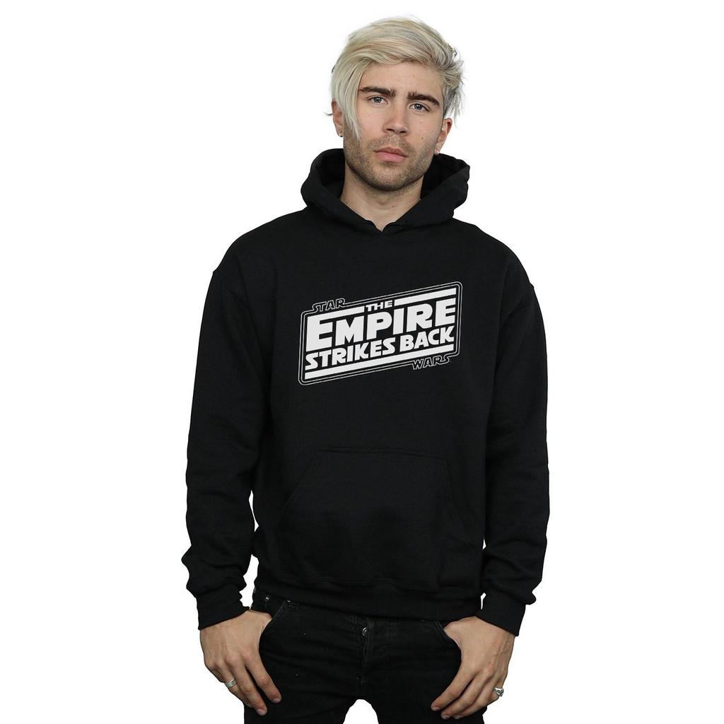 STAR WARS Mens The Empire Strikes Back Logo Hoodie
