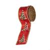 5.46Yard Holiday Fabric Ribbon 5cm Wide Christmas Decorative Ribbon For Craft X3UC