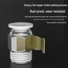 PC External Thread Straight Pneumatic Quick Connector CN plug (adapter included)