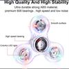 LED Light Fidget Spinner Luminous Finger Stress Relief Toys Hand Top Spinners Glow In Dark Light Birthday Christmas Gift