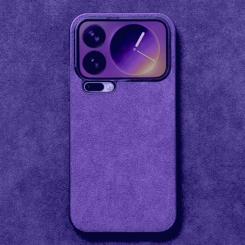 Premium Alcantara Mobile Phone Case for Xiaomi 17 Pro Max Mi 17Pro TPU+PC Back All-inclusive Suede Leather Slim Cover