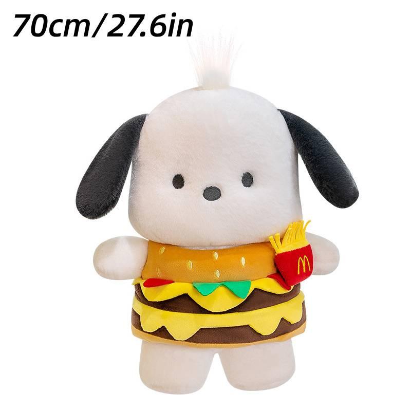 New Soft Plush Hamburger Pacha Dog Doll Wholesale For Bed Decoration And Claw Machine