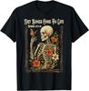Christian Faith Dry Bones Come To Life Skeleton Floral T-Shirt