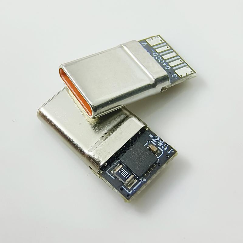 120W USB Type-C Male Head: 5-Core Solder Pad for Fast Charging, Compatible with OPPO, Xiaomi, VIVO, Huawei