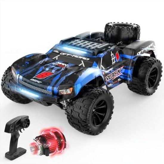 DEERC Remote Control Off-Road High-Speed RC Car Adults 1 12 Scale 35km h Fast Four-Wheel Drive LED Lights Two Rechargeable Batteries Boys Elementary