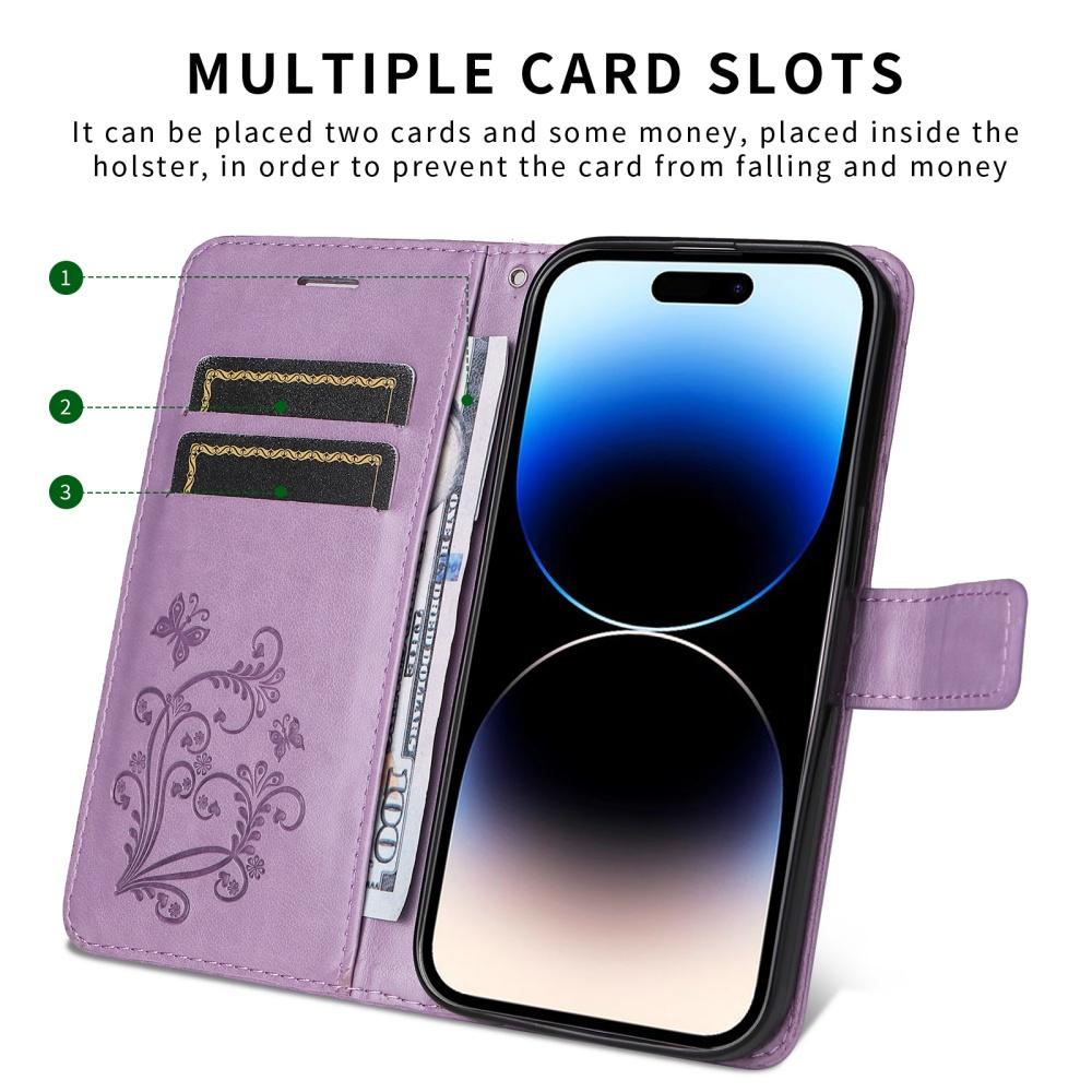 Wallet Case For Oppo Reno 14 13 12 11 10 9 8 Pro 13F 13FS 12F 12FS 11F Flip Magnetic PU Butterfly Leather Phone Cover Capa Funda