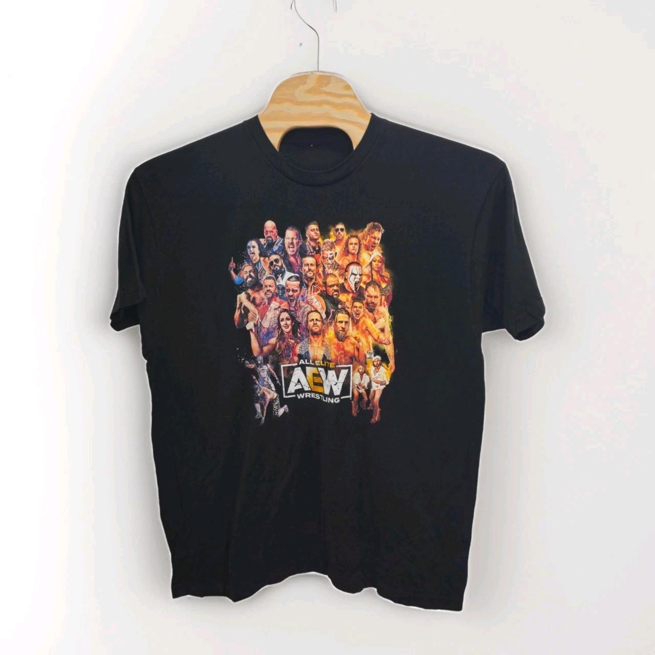 AEW I Was There Dynamite T-Shirt Double-Sided All-Star Cast Graphic Tee 2XL Unisex T-Shirt XXL