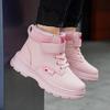 2025 Winter Girls' and Boys' Warm Cotton Martin Boots - Soft Sole, Trendy, for Primary School Students.