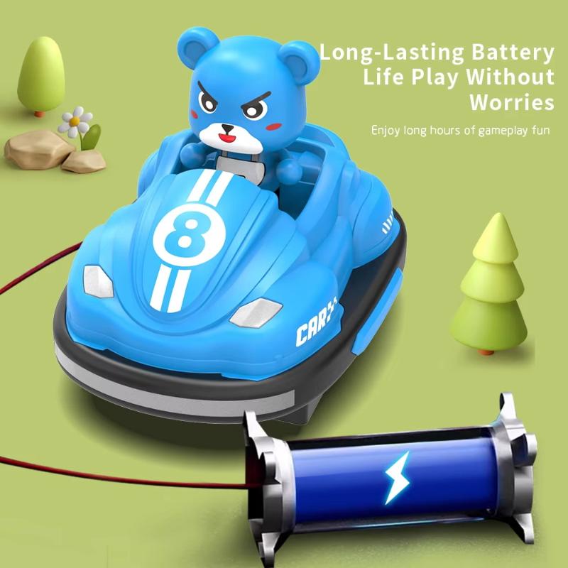 2.4G Bumper Battle Rc Car With Led Music Ejecting Plush Toys Parent-Child Competitive Racing Game For Boys Kids Outdoor Toys
