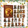 3D Highland Cow Christmas Advent Calendar 2025 with 24 Ornament 24 Days Countdown Calendar Xmas Calendar for Family Holiday Gift