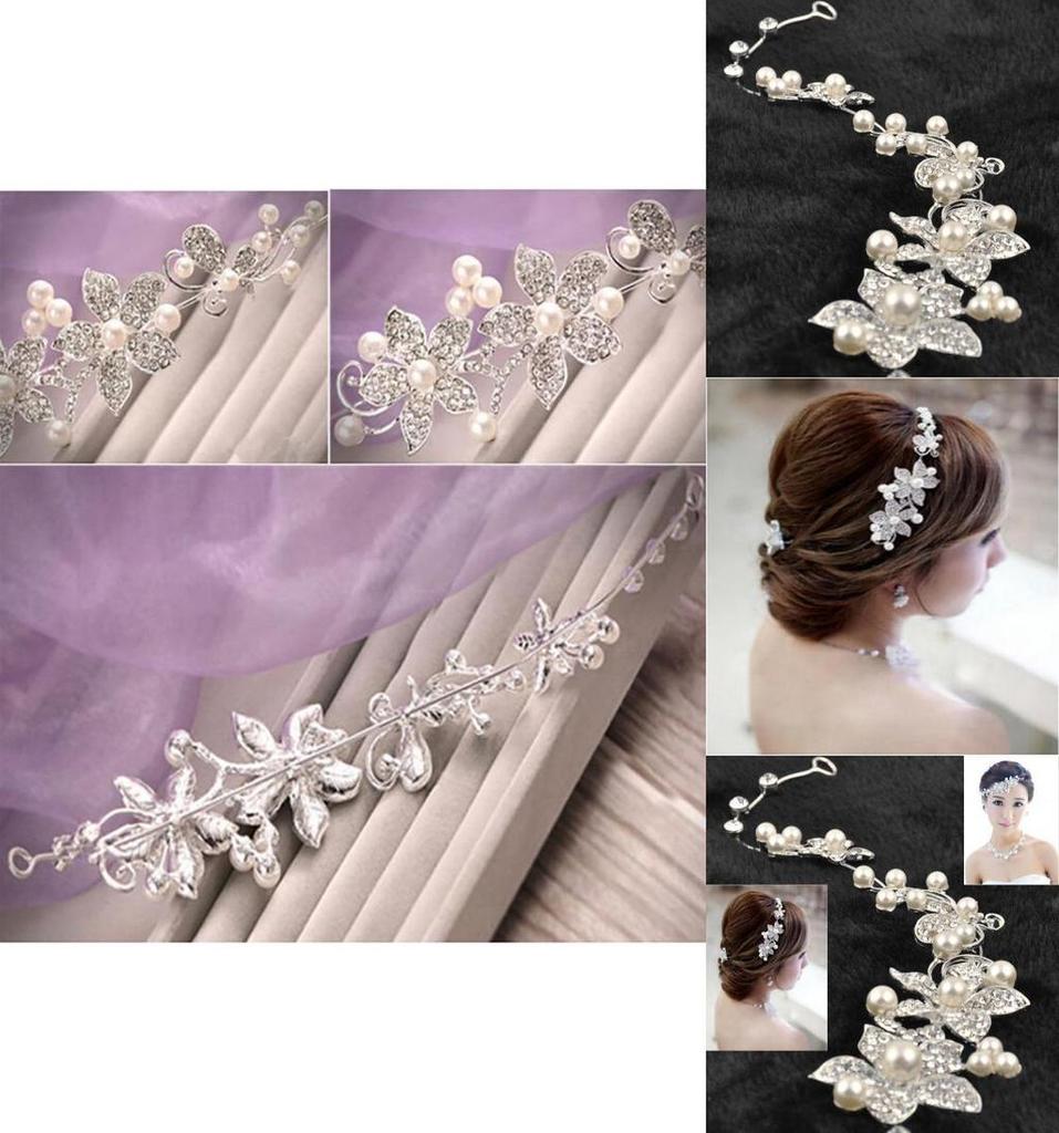 Elegant White Beauty Crystal Headband Stunning Hair Accessory For Ceremonies