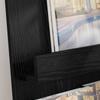 Magazine Rack with Shelf Black Oak Effect 43 x 11 x 102 cm