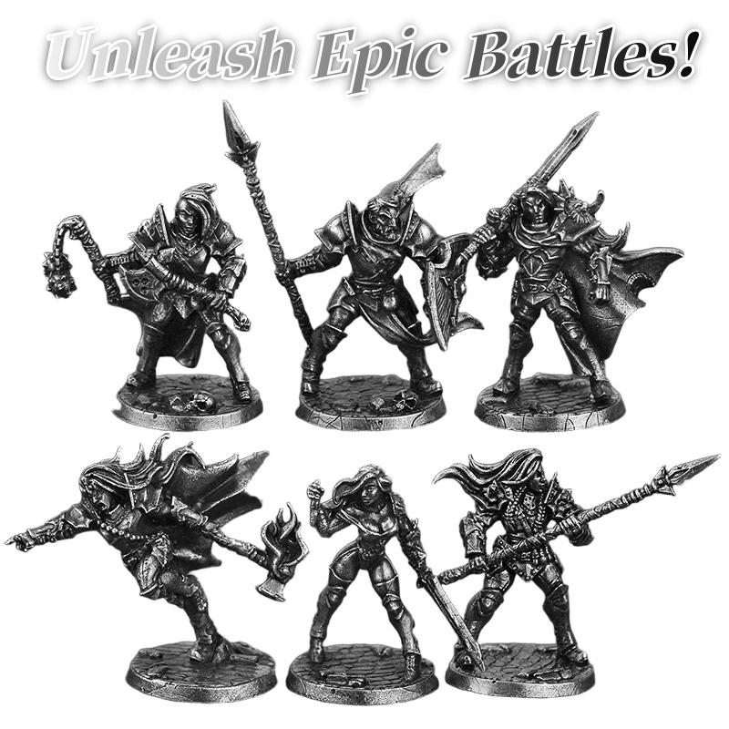 Metal Soldier Action Figure Miniature Model Tabletop Game Desk Decor Toy for Men Home Ornament War Hobbyist Gift Collectible