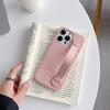 Light Luxury Crocodile Pattern Apple 17 Mobile Phone Case Half Pack 17pro Hard Wristband Support Heat Dissipation 16promax Mobile Phone Case