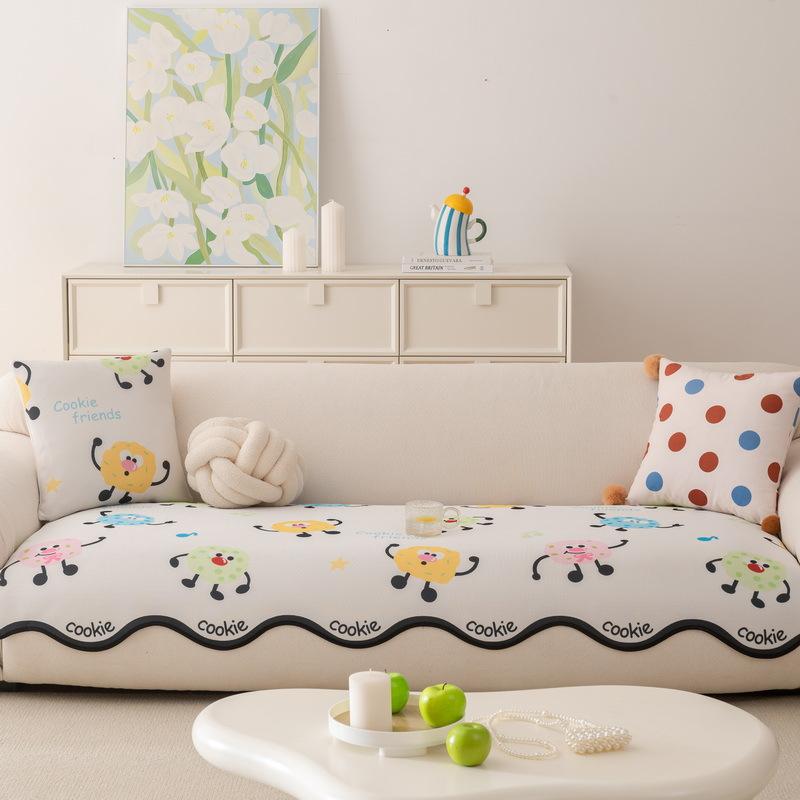 Summer New Special-Shaped Cartoon Cool Ice Silk Sofa Cushion One-Piece Cartoon Non-Slip And Anti-Cat Scratch Sofa Cushion