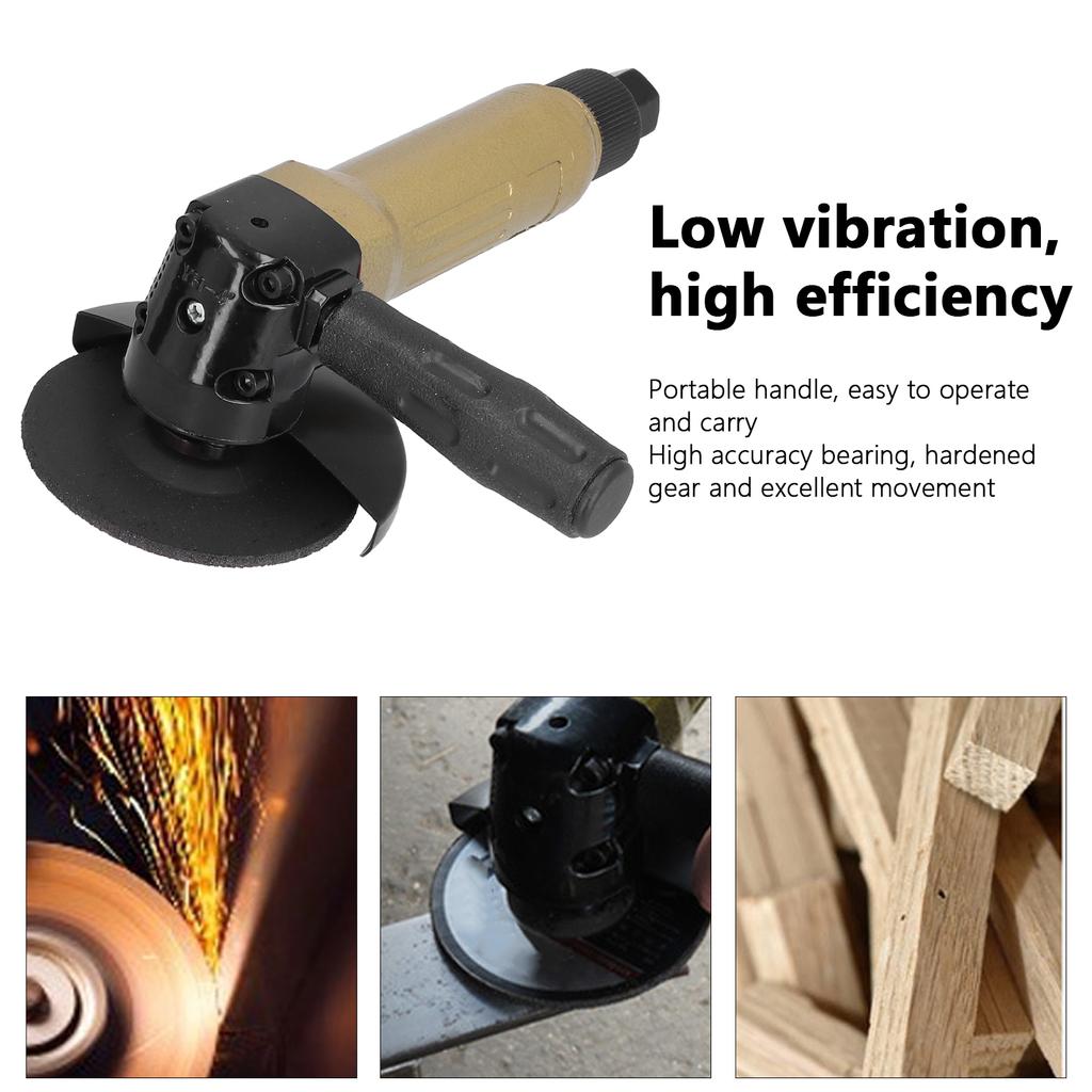 4in Angle Grinder Speed Portable Pneumatic Polishing Machine 11000rpm KP‑632