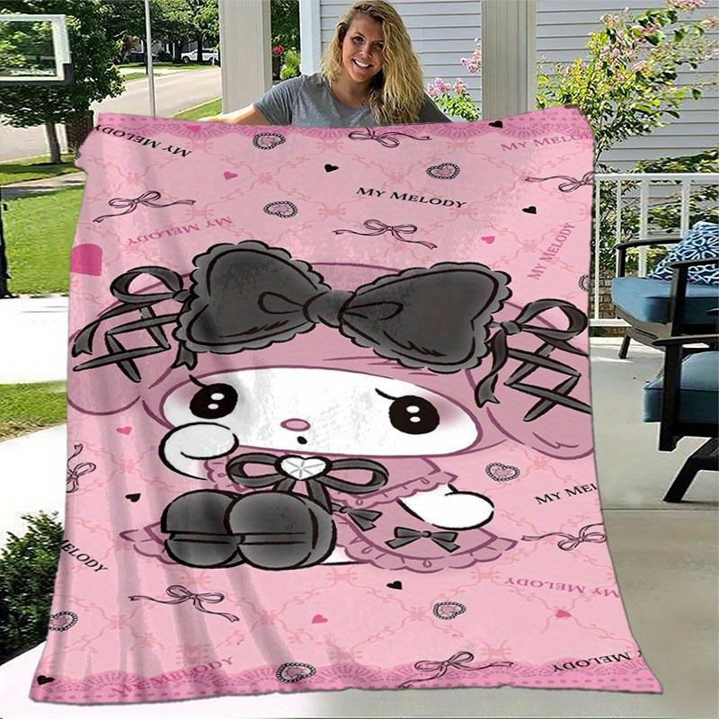 1pc. Cute Cartoon My Melody Pink Blanket - Perfect for Home, Office, Outdoor Use & Gift Ideaz0411273