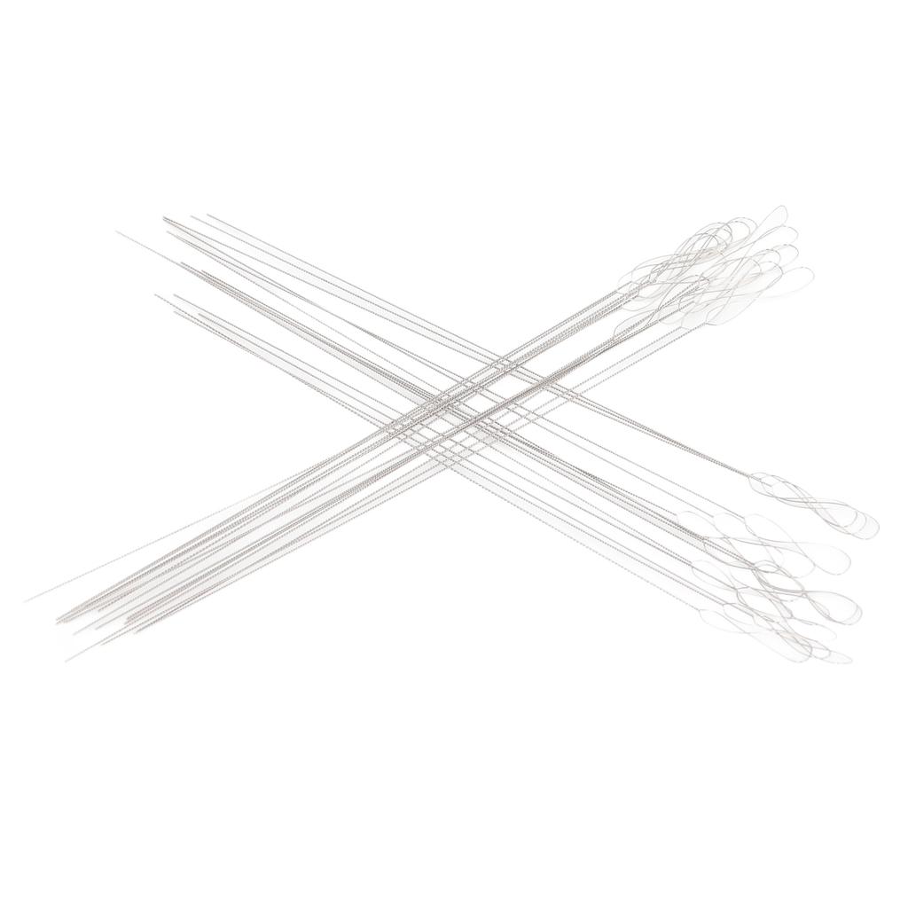 30pcs Twisted Wire Needles Large Eye Flexible Stainless Steel Beading Threading Needle for Jewelry