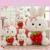 Strawberry Adorable Bunny Plush Toy Cute Ornaments And Pillow Gift For Girls