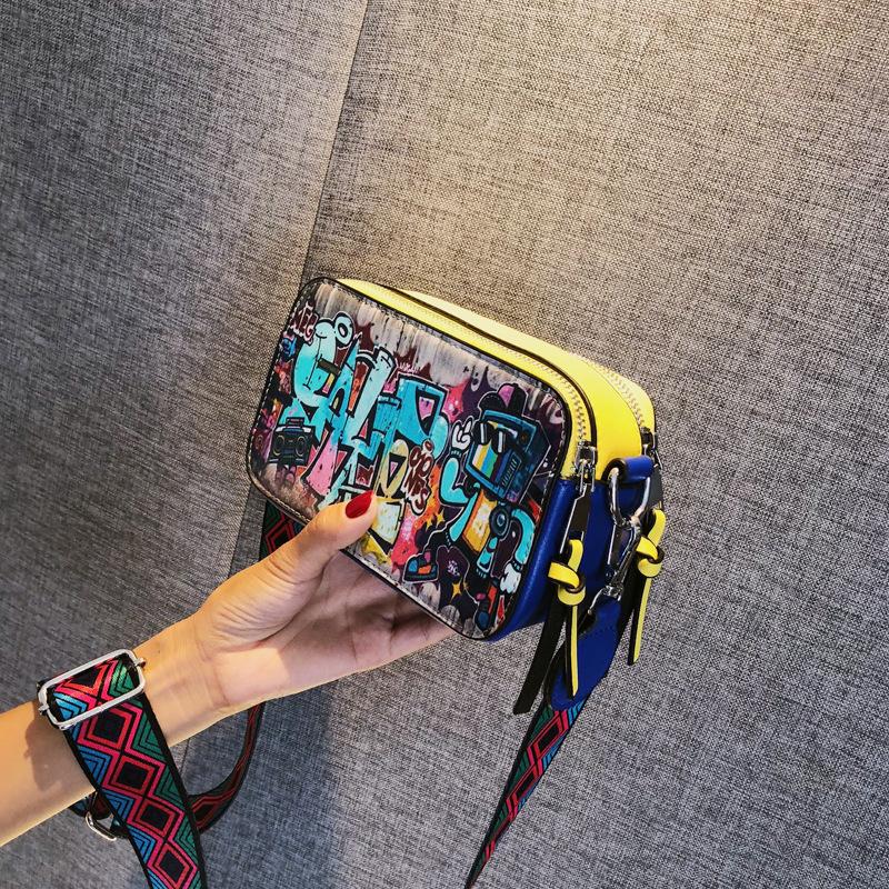 Women's Handbag and Backpack Luxury  One-shoulder Handbag Small Square Bag Messenger Bag Wide Strap Crossbody Bags for Women Sac Femme