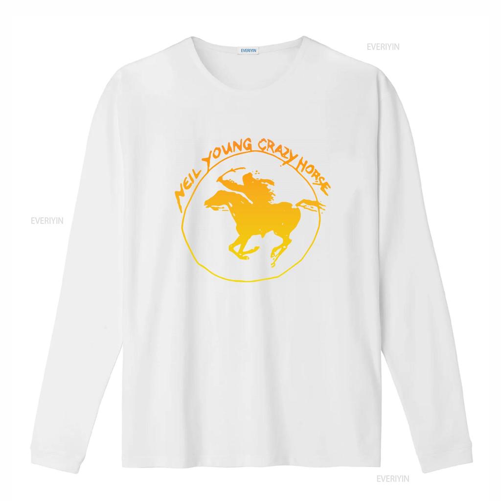 Neil Young Crazy Horse Mens T Shirt S 5XL Long or s Rock Band  vintage Washed Casual fashion Stretched Breathable Slightly