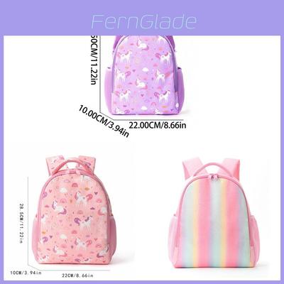 Childrens Rainbow Backpack School Bag For Elementary Students