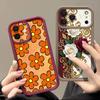 Oil Painting Flower Case For iPhone 17 Pro Max Shockproof Soft Silicone Bumper Cover For iPhone 16 15 Pro Max 14 13 11 16E 17E