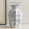 Chinese Blue & White Porcelain Retro Vase for Home Decor and Fresh Flower Arrangements