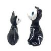 Halloween Dog Cat Ornament Haunted House Decoration Ghost Animal Sculpture Resin Craft Skull Sculpture Home Desktop Decor