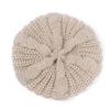 Autumn and winter trend solid color twist knitted hat beret, women's warm ear protector wool hat MXM-