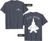 F  Raptor Fighter Jet Distressed Silhouette TShirt Short Sleeve Casual  Cotton Shift