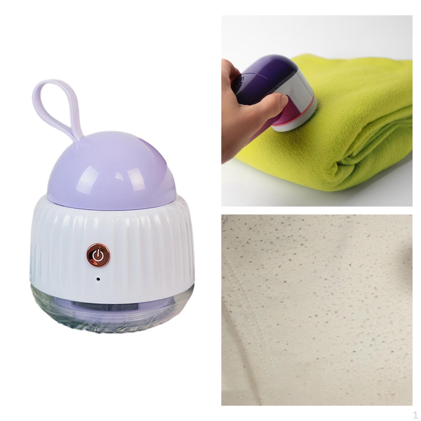 

Электрическая бритва 2 в 1 для удаления ворса и щетка, портативная, дефаззайзер для свитера Fuzz фиолетовый