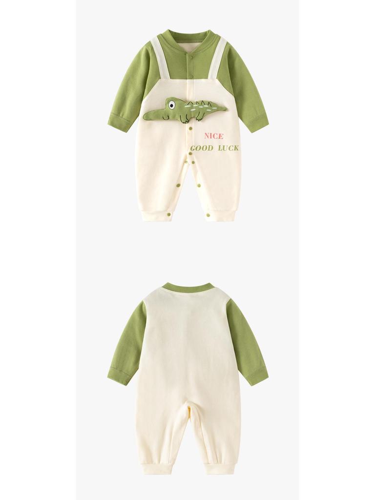 Exclusive Long Sleeve Baby Romper – Pure Cotton Infant Crawling Suit for Spring and Autumn