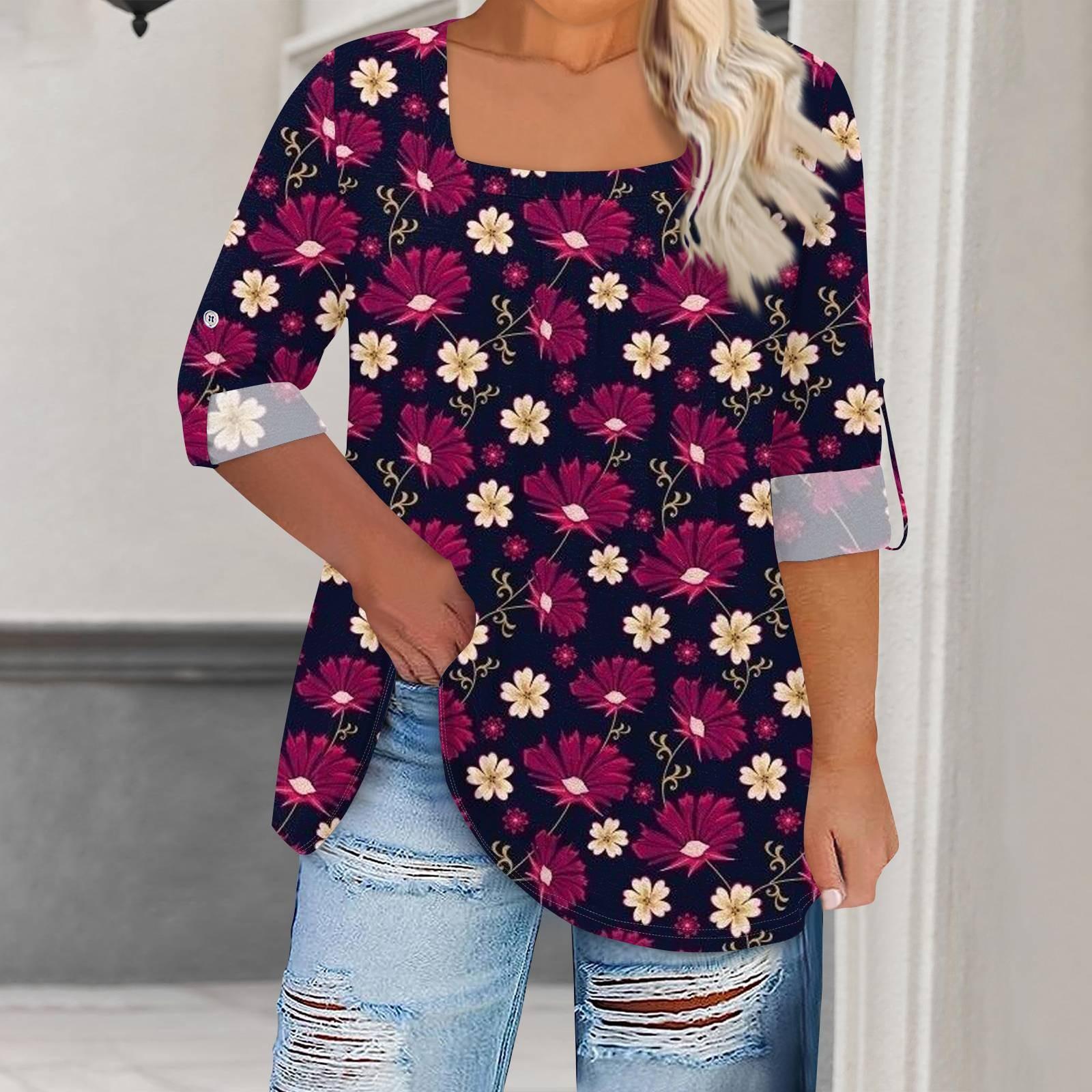 

Жіноча футболка з принтом і довгими рукавами реглан, базовий квадратний звичайний топ для щоденної моди XL фіолетовий