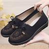 Stoffschuhe Damen Frühling und Herbst weiche Sohle rutschfest Mutter Schuhe flache Sohle Ein-Pedal mittleren Alters und ältere Freizeit Oma Schuhe