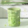 Durable Drawstring Trash Bags 50/100 Pack Lime Green Printed Tear-Free Garbage Sacks for Home Kitchen Bathroom Cleaning