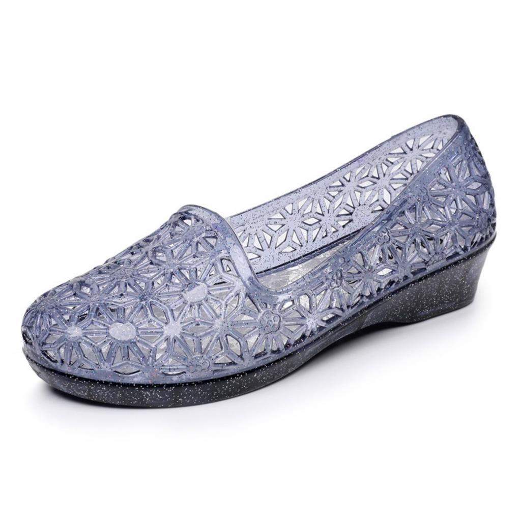 Crystal, Hollowed Out, Women's, Single Shoe, Outerwear, Lightweight, Comfortable, Casual Shoes, Flat Shoes, Sandals