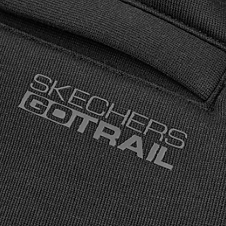 Skechers Outdoor Series Simple Logo Comfortable Breathable Fashion Leisure Knitted Sports Pants Women Pants Carbon-Black P125W117-0018