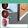 Tpe Self-adhesive Three-layer Hollow Door Bottom Sealing Strip For Soundproofing And Wind Protection