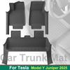 Car Trunk Mat Luggage Mat TPE Waterproof Anti-Slip Set Floor Liner Mat for Tesla Model Y Juniper 2025 Model 3 Highland 2025