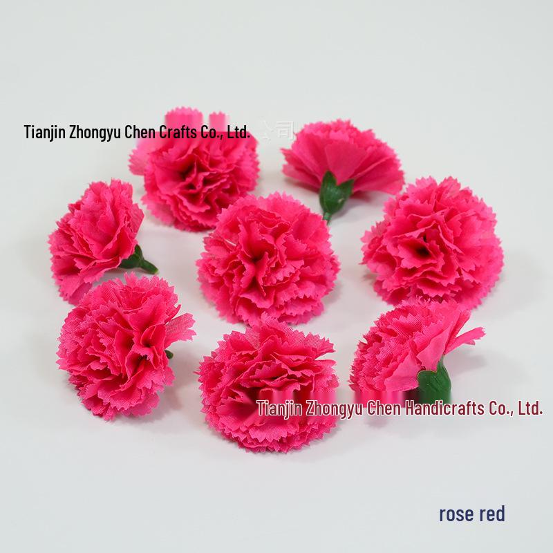Small 5cm Carnation Flower Wreath Pendant DIY Material Pack - Festival Decoration