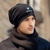 DKHN5 Autumn Winter Warm Beanies Cap Hip-hop Slouchy Thicken Skullcap Hat For BMW E46 F30 E60 E90 F10 E39 E36 E92 E91 E28 Car Sticker