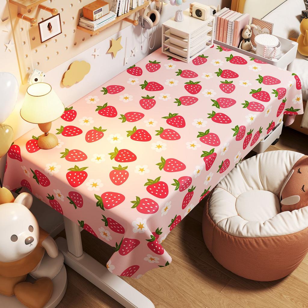 Girls' Cartoon Desk - Waterproof, Oil-Resistant, Eco-Friendly PVC Tablecloth - Cute Desk Mat for Children's Writing Desks