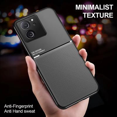 Custodia antiurto in pelle per Xiomi Mi 13T Pro Custodia magnetica incorporata in lamiera di ferro Custodia opaca per telefono per Xiaomi 13T 13TPro Redmi K60 Paraurti ultra morbido