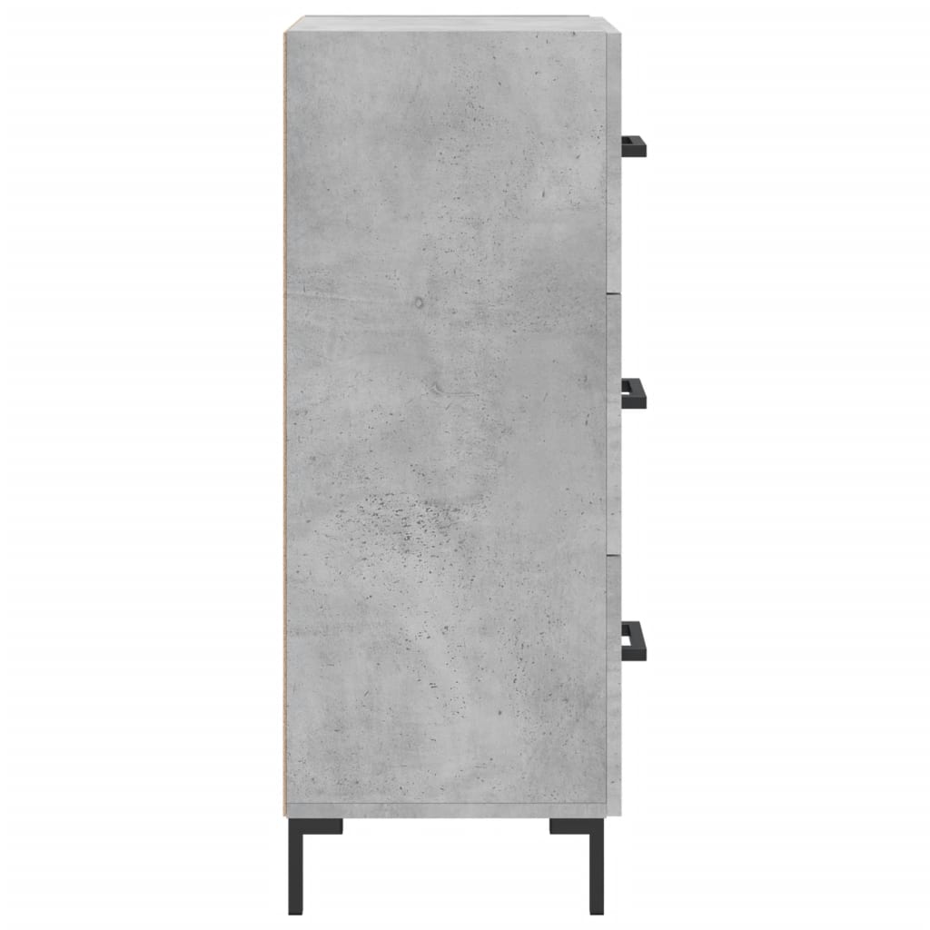 Sideboard Concrete Grey 34.5 x 34 x 90 cm Engineered Wood