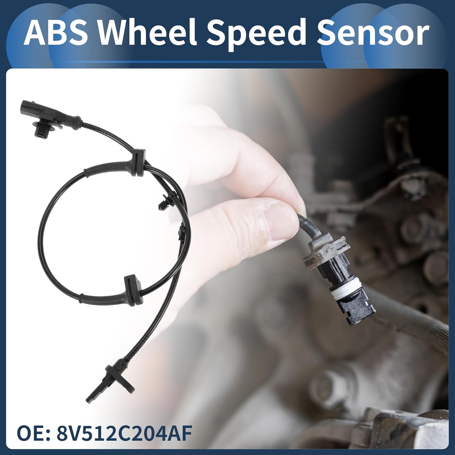 ABS Wheel Speed Sensor Front Left Right ABS Sensor Anti-lock Braking System Sensor No.8V512C204AF for Ford Fiesta 2009-2013