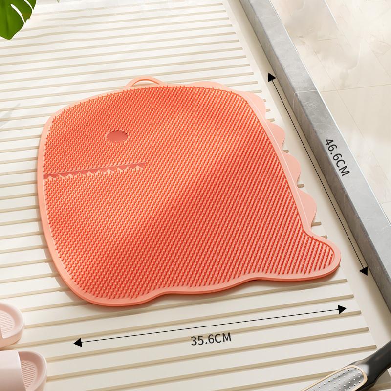 Small Dinosaur Foot Massager, Exfoliating Mat, Bathroom Shower Mat, Non-Slip Mat, Home Decor, Bathroom Accessory.