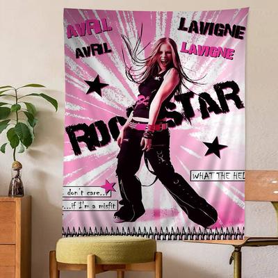 AAvril Singer Lavigne Cartoon Tapestry Wall Hanging Decoration Household Home Decor