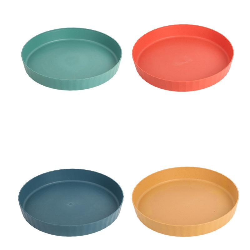 Home Set of Bone-spitting Plate, Bone Plate Plate, Vegetable Plate, Small Plate, Pastries, Fruits, Snacks, Bone-spitting Garbage Plate